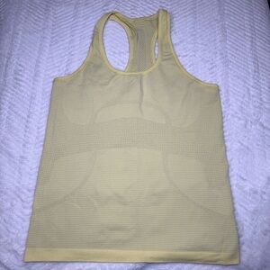 Lululemon Seamless Racerback Tank Yellow Size M
